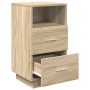 Mesitas de noche 2 uds con 2 cajones roble sonoma 36x36x68 cm de , Mesitas de noche - Ref: Foro24-858583, Precio: 112,84 €, D...