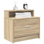 Mesilla de noche con cajón roble sonoma 51x31x47 cm de , Mesitas de noche - Ref: Foro24-858672, Precio: 48,87 €, Descuento: %