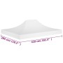 White celebration tent roof 4x3 m 270 g/m² by vidaXL, Covers for tents and gazebos - Ref: Foro24-315352, Price: 37,29 €, Disc...