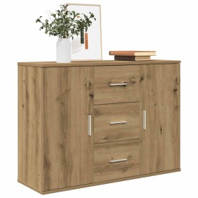 Aparador de madera de ingeniería roble artisan 90x29,5x65 cm de , Aparadores - Ref: Foro24-855979, Precio: 101,36 €, Descuent...