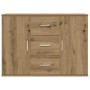 Aparador de madera de ingeniería roble artisan 90x29,5x65 cm von , Sideboards - Ref: Foro24-855979, Preis: 101,36 €, Rabatt: %