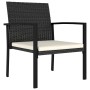 Garden dining chairs 4 units black synthetic rattan by vidaXL, Garden chairs - Ref: Foro24-315111, Price: 128,21 €, Discount: %