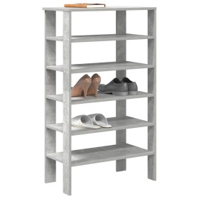 Mueble zapatero madera contrachapada gris hormigón 61x32x105 cm de , Zapateros y organizadores de calzado - Ref: Foro24-85986...