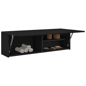 Mueble de pared de baño madera ingeniería negro 100x25x30 cm de , Tocadores de baño - Ref: Foro24-860095, Precio: 61,38 €, De...