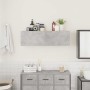 Mueble pared baño madera ingeniería gris hormigón 100x25x30cm de , Tocadores de baño - Ref: Foro24-860097, Precio: 58,20 €, D...