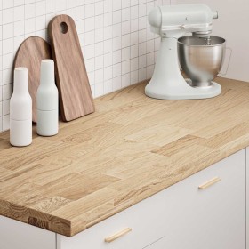 Encimera de cocina rectangular madera maciza roble