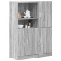 Set de muebles de cocina 2 pzas madera ingeniería gris sonoma by , Shelves and shelves - Ref: Foro24-3324147, Price: 192,64 €...