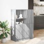 Set de muebles de cocina 2 pzas madera ingeniería gris sonoma by , Shelves and shelves - Ref: Foro24-3324147, Price: 192,64 €...