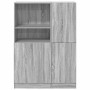 Set de muebles de cocina 2 pzas madera ingeniería gris sonoma by , Shelves and shelves - Ref: Foro24-3324147, Price: 192,64 €...