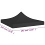 Techo de carpa para celebraciones negro 3x3 m 270 g/m² de vidaXL, Cubiertas para carpas y cenadores - Ref: Foro24-315325, Pre...