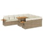 Set sofás jardín y cojines 10 pzas ratán sintético acacia beige von , Gartensets - Ref: Foro24-3327649, Preis: 1,00 €, Rabatt: %