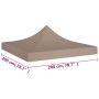 Techo de carpa para celebraciones gris taupé 2x2 m 270 g/m² de vidaXL, Cubiertas para carpas y cenadores - Ref: Foro24-315343...