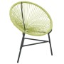 Silla redonda Acapulco ratán sintético verde de vidaXL, Sillas de jardín - Ref: Foro24-313141, Precio: 79,74 €, Descuento: %