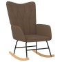 Silla mecedora de tela marrón by , Rocking chairs - Ref: Foro24-327614, Price: 114,99 €, Discount: %