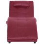 Diván de masaje con almohada de cuero sintético color vino tinto de , Divanes - Ref: Foro24-281347, Precio: 208,57 €, Descuen...