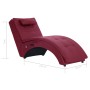 Diván de masaje con almohada de cuero sintético color vino tinto de , Divanes - Ref: Foro24-281347, Precio: 208,57 €, Descuen...