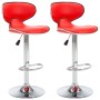 323645 Bar Stools 2 pcs Red Faux Leather de , Taburetes de cocina - Ref: Foro24-323645, Precio: 137,89 €, Descuento: %