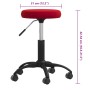 Taburete de masaje terciopelo rojo vino von , Massagesessel - Ref: Foro24-3085744, Preis: 48,78 €, Rabatt: %