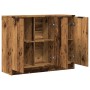 Aparador de madera de ingeniería envejecida 90,5x30x70 cm de , Aparadores - Ref: Foro24-856842, Precio: 92,53 €, Descuento: %