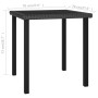 Black synthetic rattan garden dining table 70x70x73 cm by vidaXL, Garden tables - Ref: Foro24-315114, Price: 103,88 €, Discou...