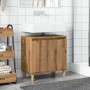 Mueble de lavabo madera de ingeniería roble artisan 58x33x60 cm von , Badezimmerwaschtische - Ref: Foro24-857115, Preis: 54,3...