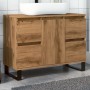 Mueble de lavabo madera de ingeniería roble artisan 80x33x60 cm de , Muebles de baño - Ref: Foro24-857239, Precio: 106,50 €, ...