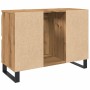 Mueble de lavabo madera de ingeniería roble artisan 80x33x60 cm de , Muebles de baño - Ref: Foro24-857239, Precio: 106,50 €, ...