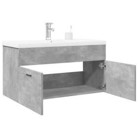 Mueble de baño con lavabo integrado gris hormigón by , Bathroom furniture - Ref: Foro24-3324860, Price: 235,77 €, Discount: %