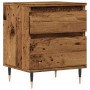 Mesita de noche madera ingeniería madera envejecida 40x35x50 cm de , Mesitas de noche - Ref: Foro24-857396, Precio: 56,12 €, ...