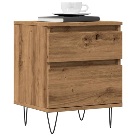 Mesitas de noche 2 uds madera roble artisian 40x35x50 cm by , Nightstands - Ref: Foro24-857419, Price: 96,91 €, Discount: %