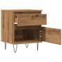 Mesitas de noche 2 uds madera roble artisian 40x35x50 cm de , Mesitas de noche - Ref: Foro24-857419, Precio: 96,91 €, Descuen...