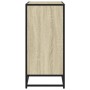 Aparador madera ingeniería y metal roble Sonoma 68x35x76 cm de , Aparadores - Ref: Foro24-848980, Precio: 93,41 €, Descuento: %