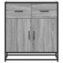 Aparador madera ingeniería y metal gris Sonoma 68x35x76 cm by , Sideboards - Ref: Foro24-848982, Price: 96,35 €, Discount: %