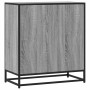 Aparador madera ingeniería y metal gris Sonoma 68x35x76 cm by , Sideboards - Ref: Foro24-848982, Price: 96,35 €, Discount: %