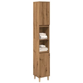 Armario de baño madera contrachapada roble artisan 30x30x190 cm de , Tocadores de baño - Ref: Foro24-857103, Precio: 87,05 €,...