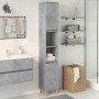 Armario de baño madera contrachapada gris hormigón 30x30x190 cm de , Tocadores de baño - Ref: Foro24-857101, Precio: 73,58 €,...