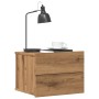 Mesita de noche de pared color roble artisan 40x32x30 cm by , Nightstands - Ref: Foro24-855946, Price: 46,90 €, Discount: %