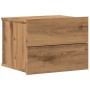 Mesita de noche de pared color roble artisan 40x32x30 cm by , Nightstands - Ref: Foro24-855946, Price: 46,90 €, Discount: %