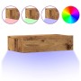 Muebles TV con luces LED 2 uds madera envejecida 60x35x15,5 cm de , Muebles TV - Ref: Foro24-856344, Precio: 79,81 €, Descuen...