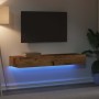 Muebles TV con luces LED 2 uds madera envejecida 60x35x15,5 cm de , Muebles TV - Ref: Foro24-856344, Precio: 79,81 €, Descuen...