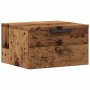 Mesita de noche de pared madera envejecida 34x30x20 cm de , Mesitas de noche - Ref: Foro24-856979, Precio: 37,46 €, Descuento: %