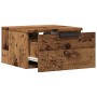 Mesita de noche de pared madera envejecida 34x30x20 cm de , Mesitas de noche - Ref: Foro24-856979, Precio: 37,46 €, Descuento: %