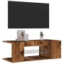 Mueble TV luces LED madera ingeniería envejecida 90x39x30 cm von , TV-Möbel - Ref: Foro24-856325, Preis: 61,03 €, Rabatt: %