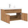 Juego de muebles baño 2 piezas madera ingeniería roble artisan by , Bathroom furniture - Ref: Foro24-3328584, Price: 190,49 €...