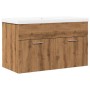 Juego de muebles baño 2 piezas madera ingeniería roble artisan by , Bathroom furniture - Ref: Foro24-3328584, Price: 190,49 €...