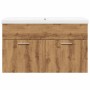 Juego de muebles baño 2 piezas madera ingeniería roble artisan by , Bathroom furniture - Ref: Foro24-3328584, Price: 190,49 €...