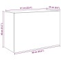 Mueble de pared de baño madera ingeniería negro 60x25x40 cm de , Tocadores de baño - Ref: Foro24-860068, Precio: 52,70 €, Des...