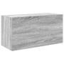 Armario de pared baño madera ingeniería gris Sonoma 60x25x30 cm de , Tocadores de baño - Ref: Foro24-860063, Precio: 46,15 €,...