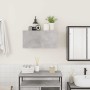 Mueble de pared baño madera ingeniería gris hormigón 60x25x30cm de , Tocadores de baño - Ref: Foro24-860061, Precio: 45,00 €,...