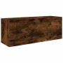 Mueble de pared baño madera ingeniería roble ahumado 80x25x30cm de , Tocadores de baño - Ref: Foro24-860080, Precio: 52,13 €,...